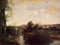 Corot, Jean-Baptiste-Camille - Old Bridge at Limay, on the Seine